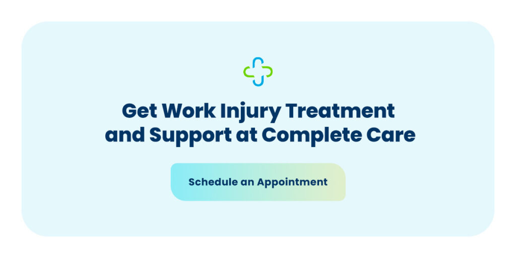 Get Work Injury Treatment and Support at Complete Care